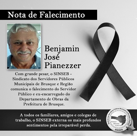 Nota de Pesar - Benjamin José Pianezzer