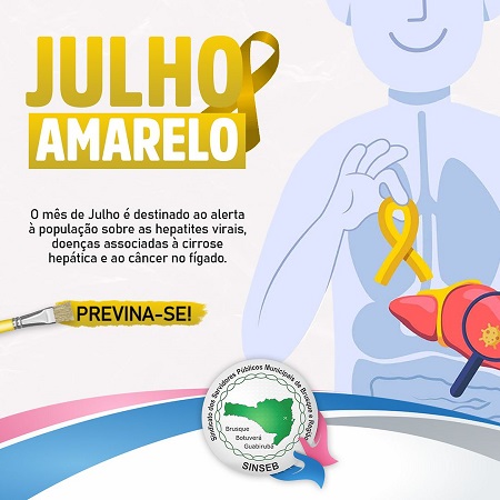 Julho Amarelo mês de conscientização sobre as hepatites virais.  Através da prevenção, diagnóstico precoce e tratamento adequado, se pode combater...