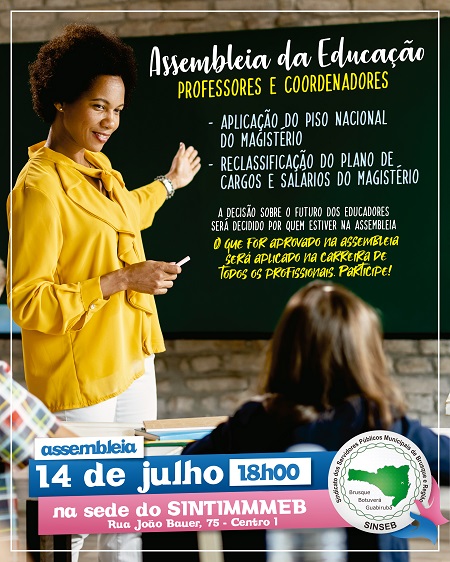 Assembleia Geral Extraordinária do Magistério - Brusque, SC