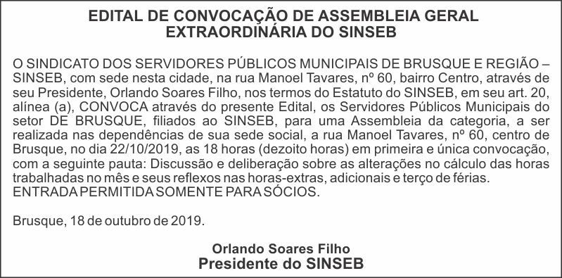 Edital de Assembléia 