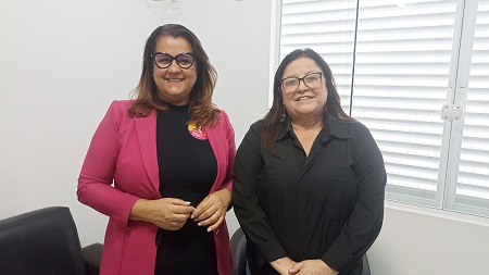 Servidora pública e candidata a Deputada Federal visita o SINSEB