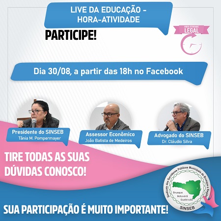Chamada - Live da Educação - Hora-Atividade