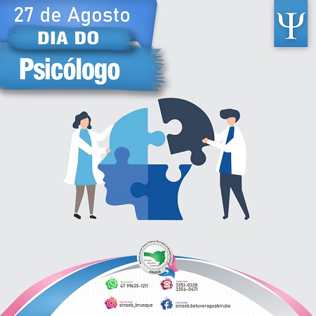 SINSEB homenageia o "Dia do Psicólogo" em suas redes.